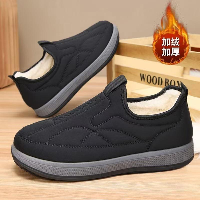Cotton Shoes Winter New Outdoor Casual Comfortable Men's Shoes Keep Warm One Pedal Piled Thickened Dad Shoes