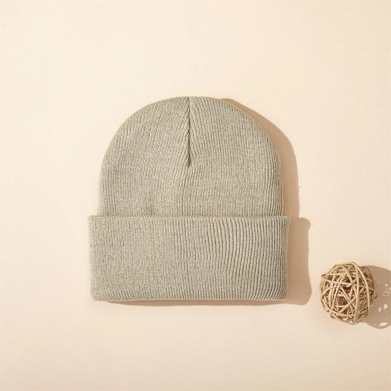 1pc Solid Color Unisex Beanie Hat,Versatile Outdoor Autumn and Winter Casual Warm Cap,Suitable for Winter Christmas,Sking