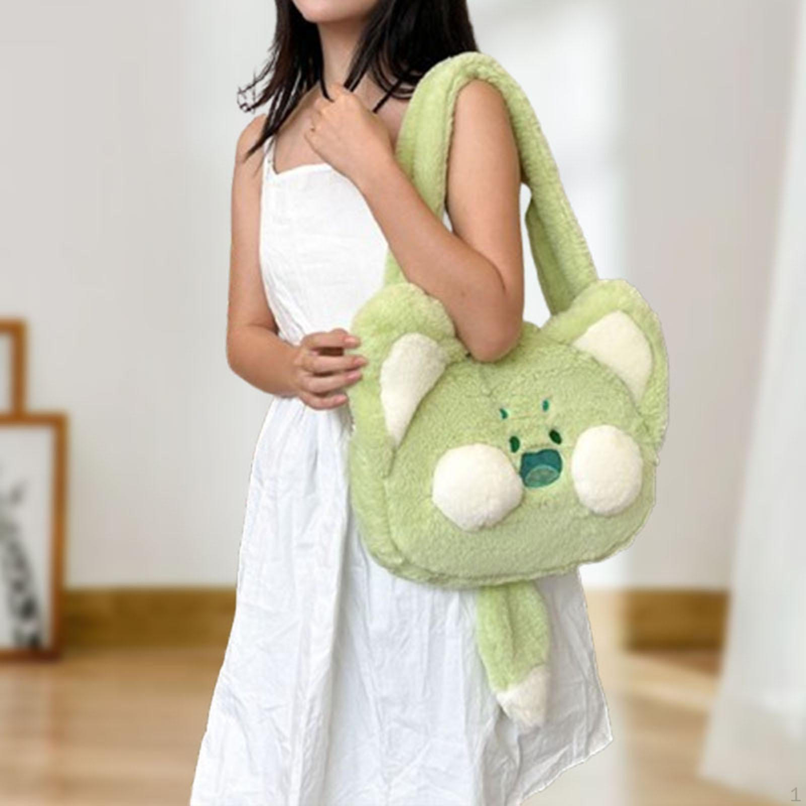 

Женская сумка через плечо с мультяшной ручкой, кошелек для свиданий и вечеринок зелёный