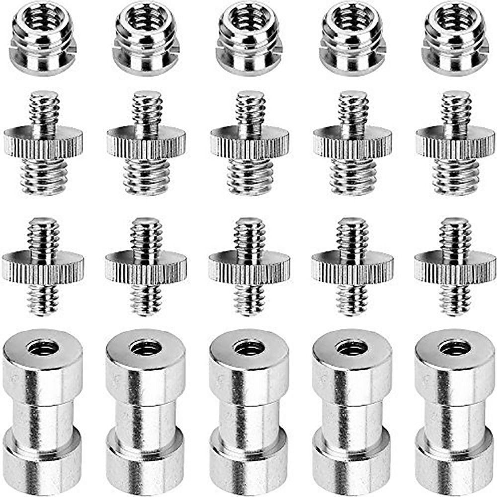 1/4 Inch Camera Screw Nut Set 1/4" to 3/8" Screw Convert Adapter Mount Screw Kit  Light Stand