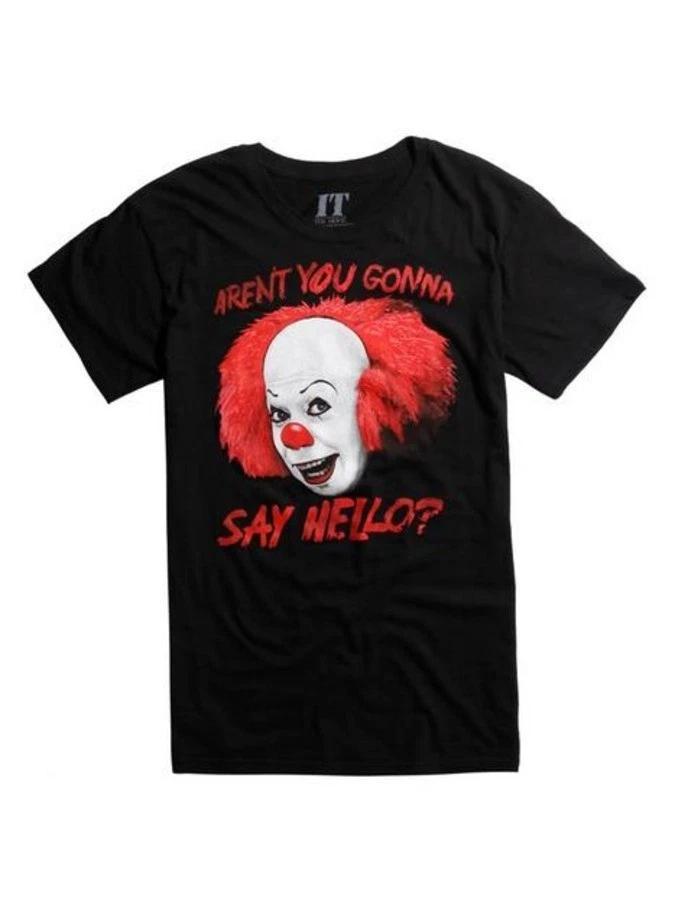 Officially Licensed IT The Movie Pennywise Clown Unisexs Black T Shirt S