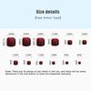 24Pcs Solid Color Simple Toenail Stickers Full Sticker Full Toenail Stickers Toenail Simple Removable Toenail Stickers