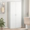 Vidaxl Tall Cabinet, White, 80X35X180 Cm, Wood-Based Material