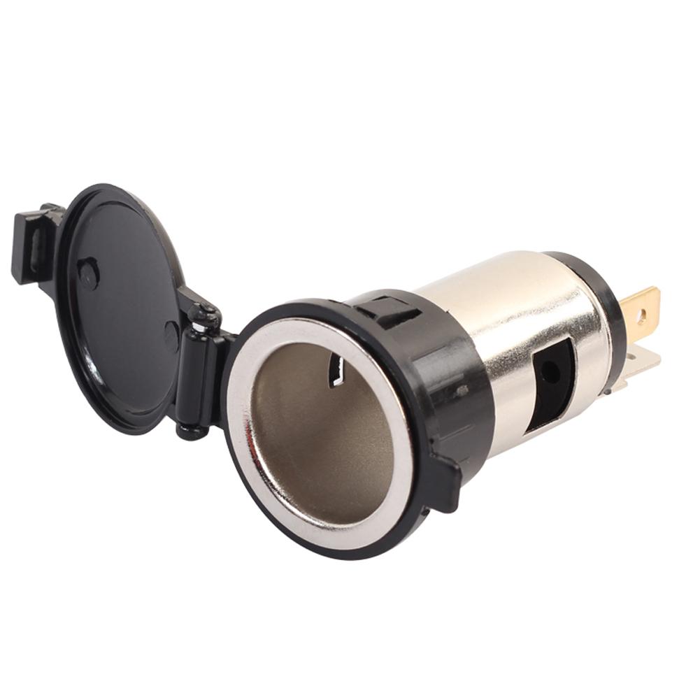 Car Cigarette Lighter Power Socket Plug Accessories Cigarette Lighter Socket Power Adapter for Auto Tractor Boat Motorcycle