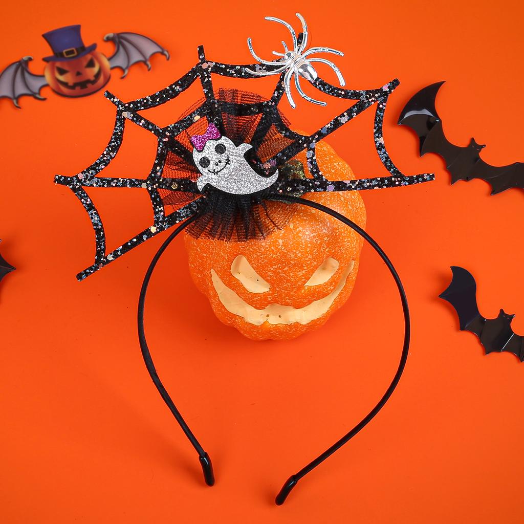 Opaska na głowę na Halloween Dekoracyjna Świąteczna Pająk Obręcz do włosów z naszyjnikiem choker Rekwizyty do zdjęć Akcesoria do przebrania Cosplay