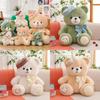 Plush Teddy Bear Toy With Beret And Bow For Kids Birthday Gift