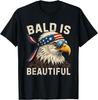 Bald Is Beautiful 4th of July Independence Day Bald Eagle T-Shirt Unisex T-Shirt