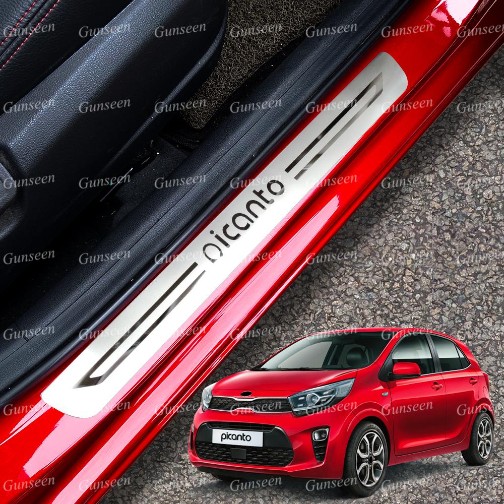 

Для Kia Picanto Автомобильные аксессуары Xline X Gt Line Дверной порог Задняя панель Педаль Укладка Чехол Авто Наклейка Отделка 2012