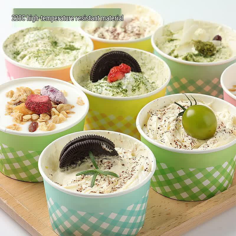 Huabeisen Disposable Ice Cream Paper Cups
