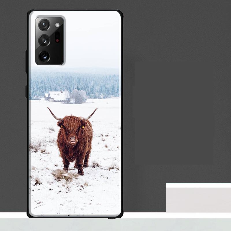 Hochlandrinder Hülle Für Samsung Galaxy S25 S24 S23 Ultra S9 S10 S20 S21 S22 Plus S23 FE S25 FE Handyhülle