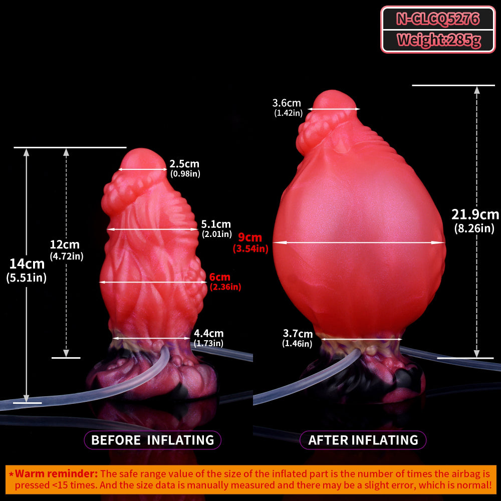 Amika Inflatable Squirting Dildo Realistic Dildos