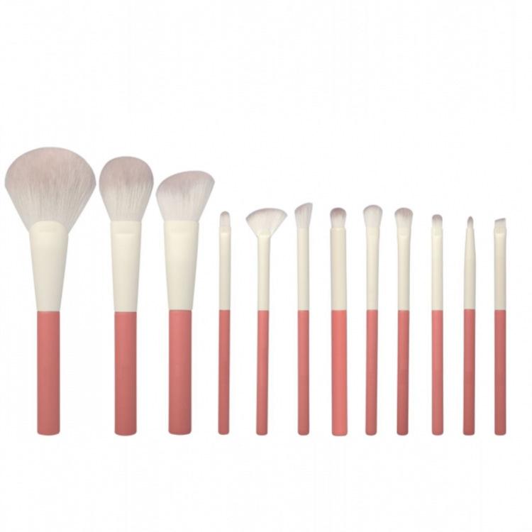 HMU Vegan New Branded Private Label Make up Brushes Pink Makeup Brushes Set With Case regular size