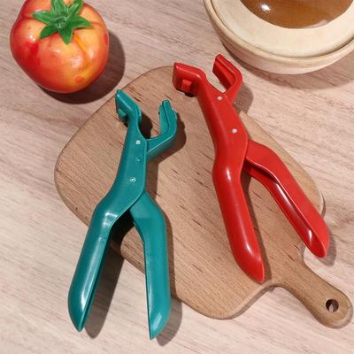 Household Silicone Hot Bowl Gripper Anti Scald Non-slip Plate Clamp Heat Resistant Bowl Tongs Oven