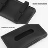 Diamond-Inlaid Leather Car Tissue Box Visor & Seat Back Holder