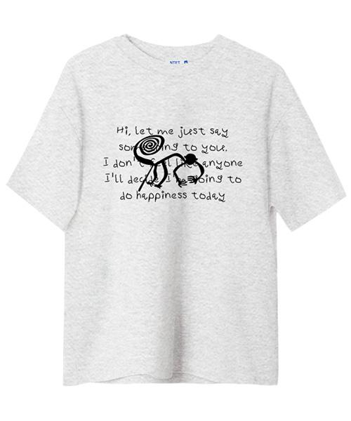 Entity Digidiary Short Sleeve T-Shirt White Melange White Melange/3Xl
