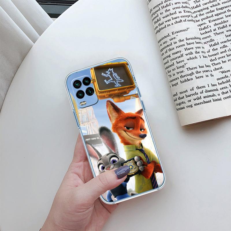 Zootopia Disney Transparent Phone Case for Motorola Moto G7 G8 G9 G84 G85 G73 G24 G15 Z2 Play Power Plus