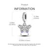 Charms Copperelegant Hollowed-Out Butterfly Beads Fit Charms Plataoriginal Bracelet Women Jewellery Making Gifts