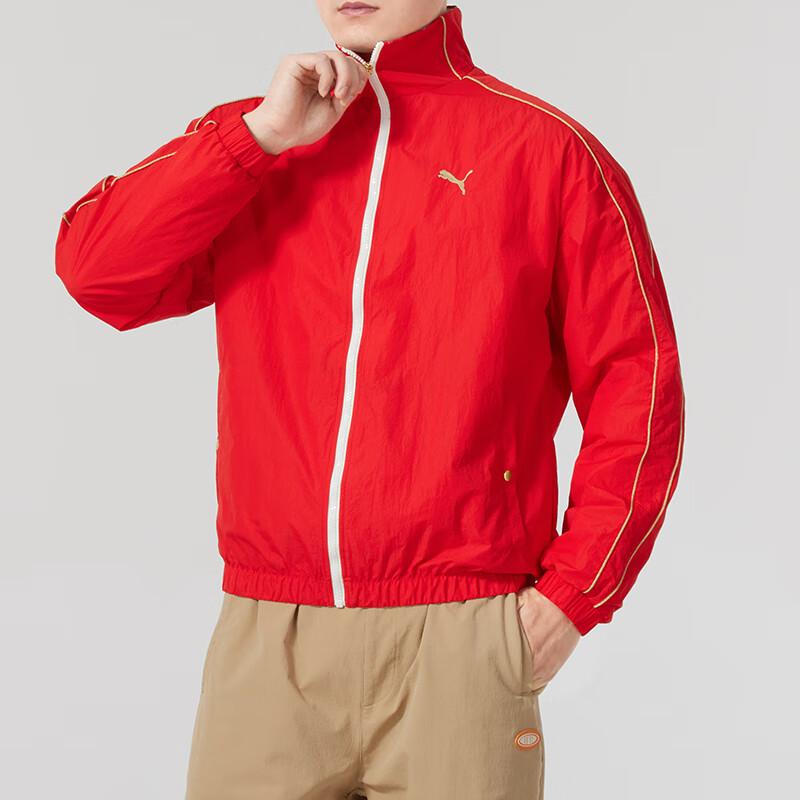 Puma Running Fitness Training Fashion Casual Jacket Men Jacket Red 631414-11