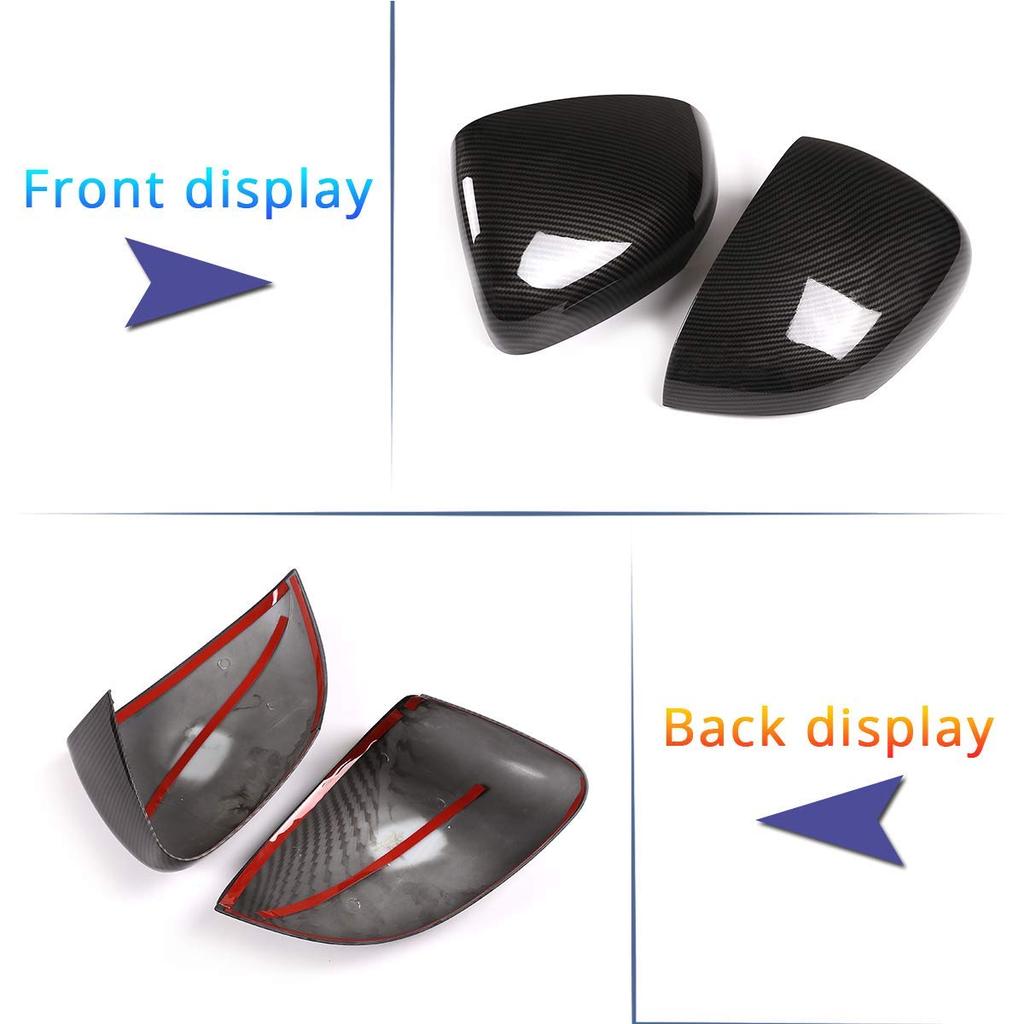 Set of Door and Side Mirror Covers for W177 Made of ABS Easy Exterior Custom Accessories Fiber 2-Piece Mercedes-Benz A-Class (2019) Material,