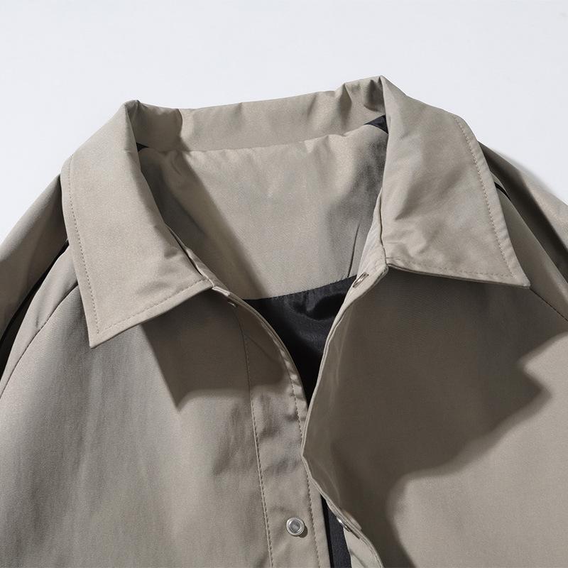 Jacket Men's Spring and Autumn New Men's Versatile Popular Loose Everyday Jacket Fashion Lapel Casual Men's Wear