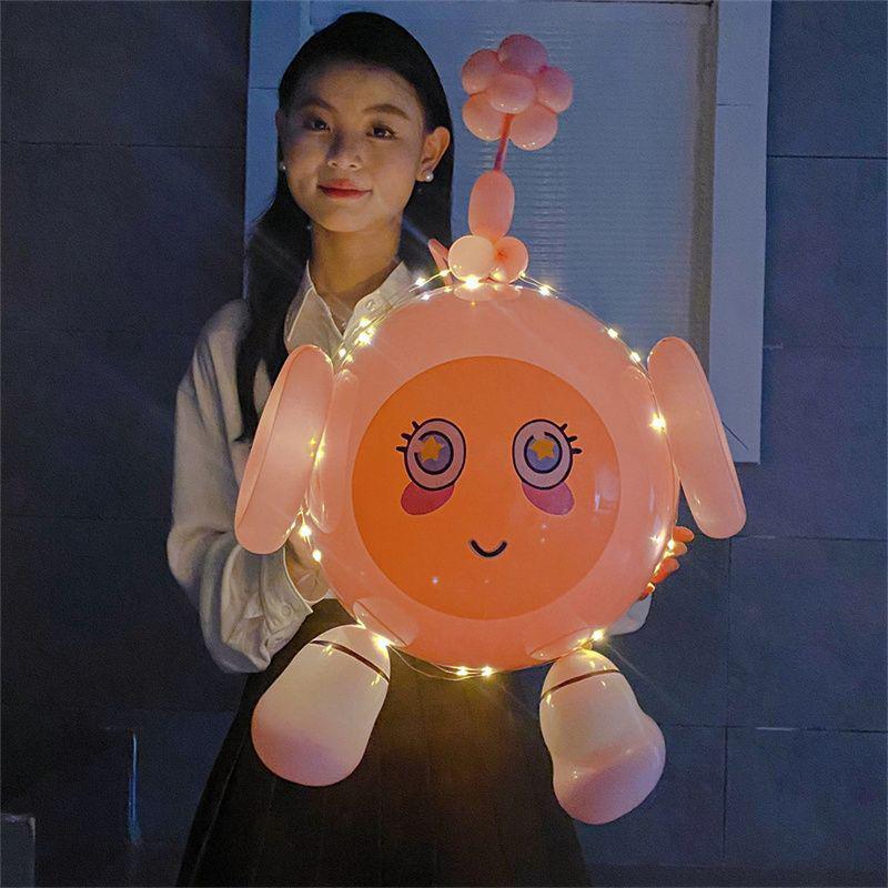 Cartoon Egg Waffle Lanterns: Luminous Bobo Balloons for Night Markets & Parties