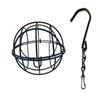2/4X Decoration S-shaped Wild Fat Ball Garden Outdoor Metal Hanging Holder Bird Feeder