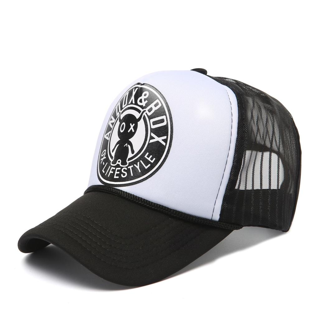 Fashion Mesh Baseball Caps for Men Women Spring Summer Cartoon Printed Snapback Hat Female and Male Sunshade Hat Bonnets Gorra