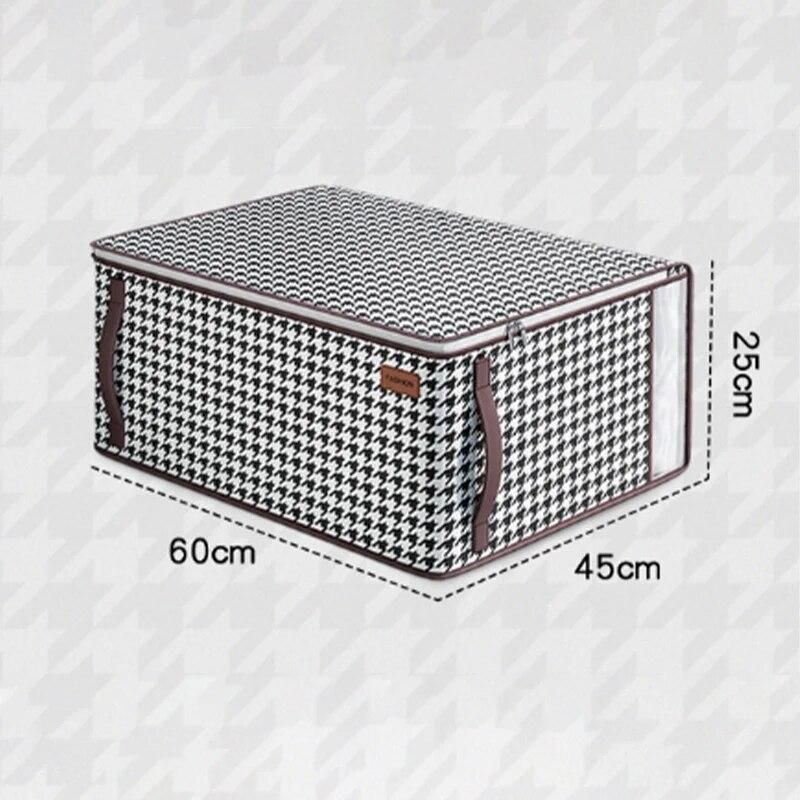 Non-Woven Wardrobe Space Saving Quilt Storage Box Dustproof Organizers Bag House-Moving Bedding Box Travel Storage Organization