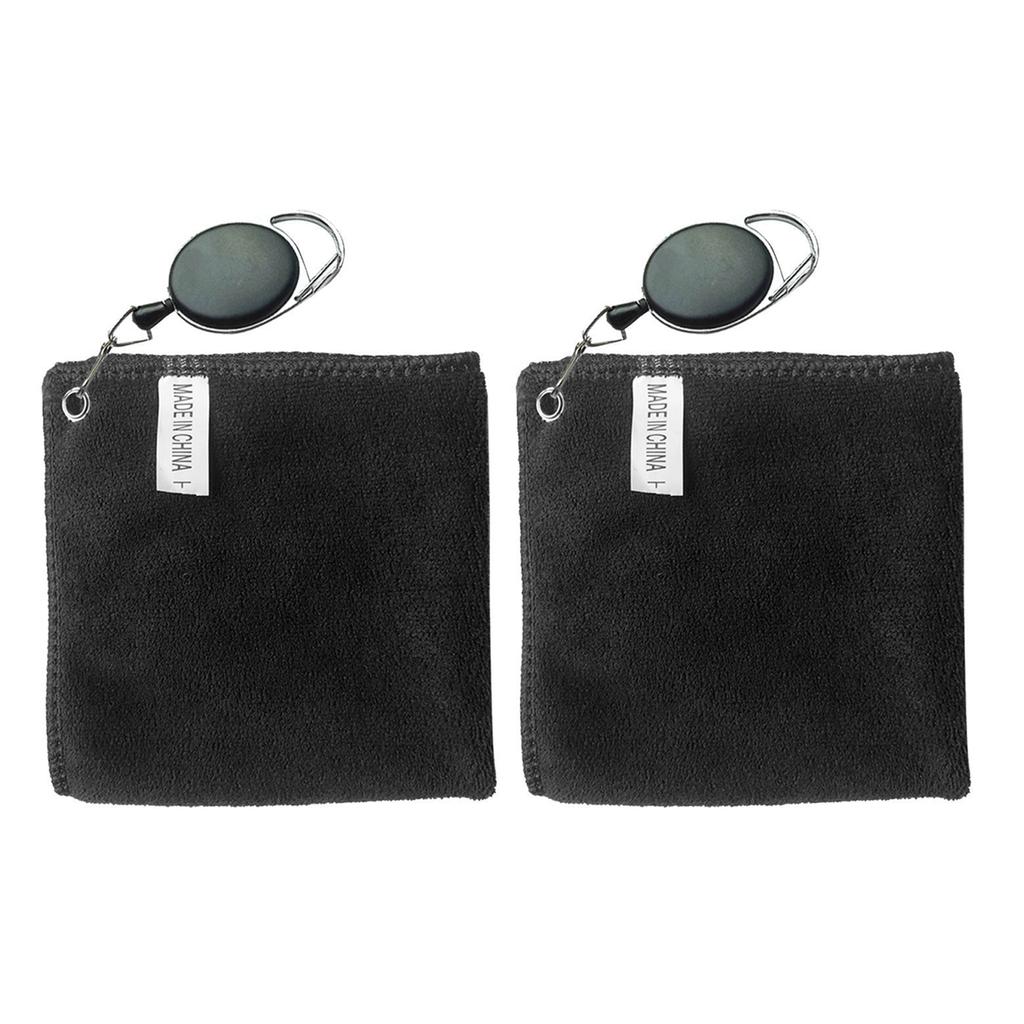 Golf Towel Cleaning Cloth Golf Ball Towel with Buckle Clip Golf Towel for Golf Bag Golf Course Exercise Yoga Camping Gym