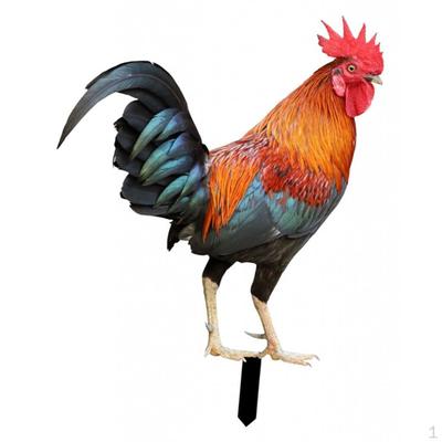 Animal Statue Garden Stakes Ornament Standing Chicken Sculpture Easter Decor Yard Sign