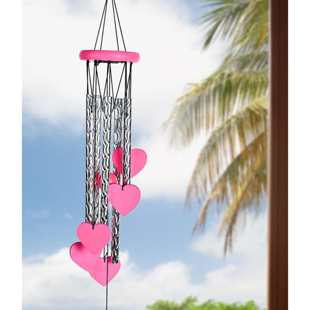 Positive Energy Showpieces for Living Room, Bedroom, and Hall | Home Décor Items for Housewarming and Gift Ideas for Women, Heart Shape Pink