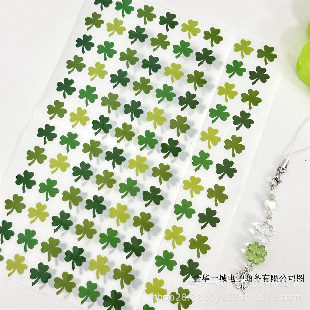 Premium Clover Guka Self-Adhesive Decorative Stickers for DIY and Praise