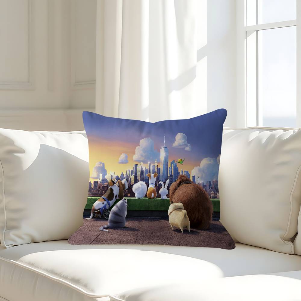 The S-Secret Life Of Pets Personalized Pillow Cover Kids Bedroom Wild Party Decor Pillowcase Kid Birthday Shower Gift