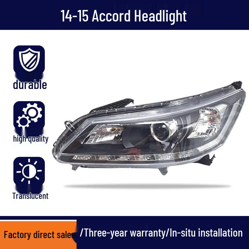 Headlight Lens Outer Shell Assembly for 1998-2017 Honda Accord: Fits 7th, 8th, & 9th Gen, High & Low Beam