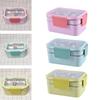 Stainless Steel Bento Box Insulated Thermal with Divided Compartments Food Storage Containers for Hiking Office Camping Outdoor