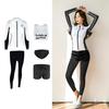 Couple's Wetsuit: Women's Long Sleeve & Pants, Men's Quick Dry Sun Protection Surfing and Snorkeling Suit