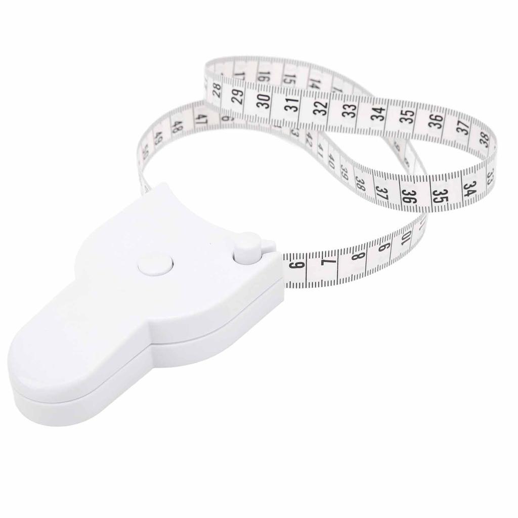 Skin Fat Caliper Press Type Clip Clear Scales High Accuracy Mm Inch Body Measure Tape White