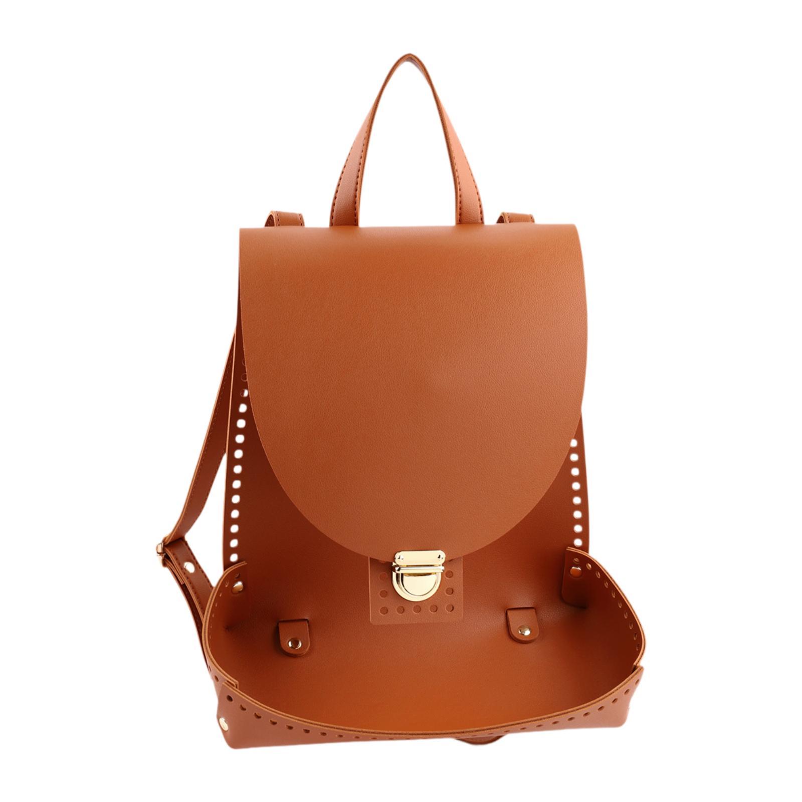

DIY Backpack Making Set PU Leather Handwoven Bag Crochet Bag Bottom Base
