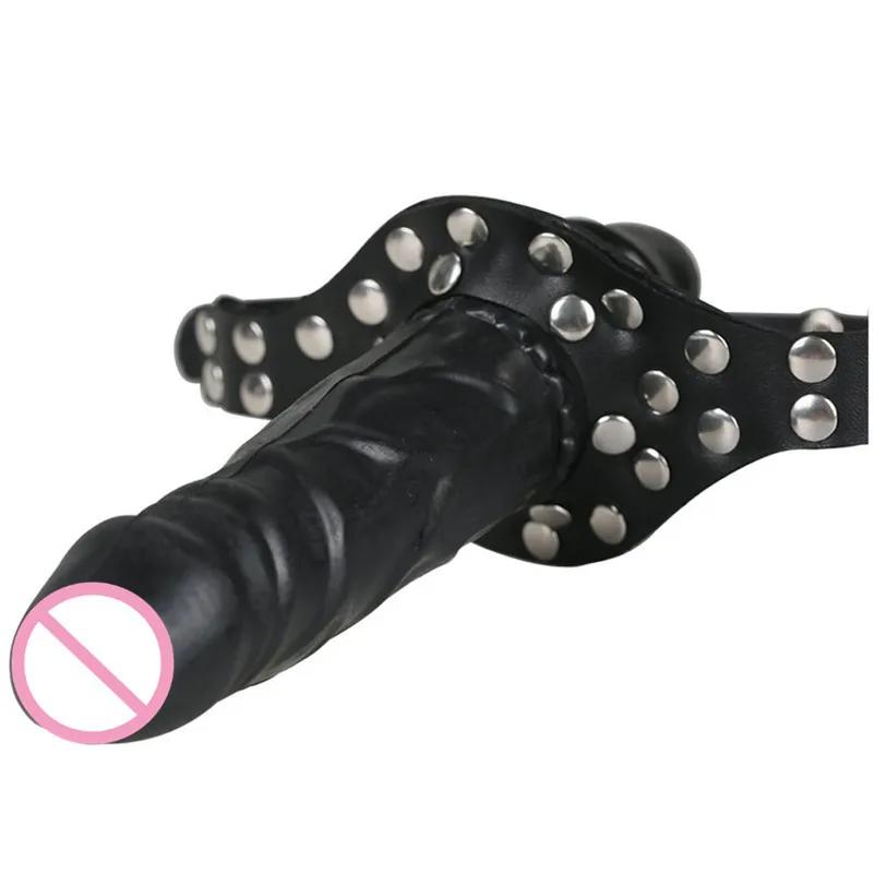 Strap on Dildo Gag Open Mouth SM Tool Double Dildos Bondage  Strapon Penis Lesbian Sex Toys for Couples Products Adult Games