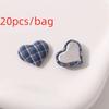20pcs Heart Button Fabric Bag Buttons 20pcs Set Heart Shape Buttons  Sewing Crafts