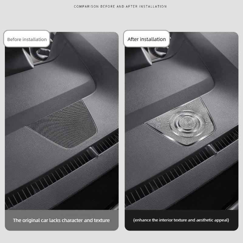 For Toyota Sienna Granvia Dashboard Speaker Cover 304 Stainless Steel Anti-Dust Anti-Scratch Car Interior Accessories Tools