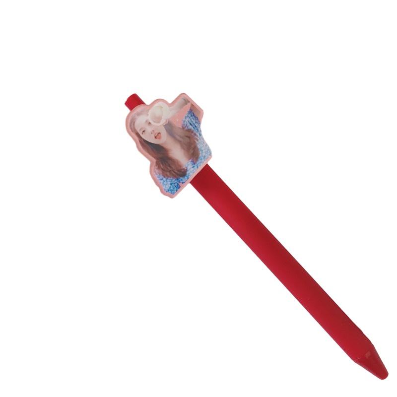 Korean Star Blackpink Peripheral Press Bullet Pen Girl Learning 05mm Stationery