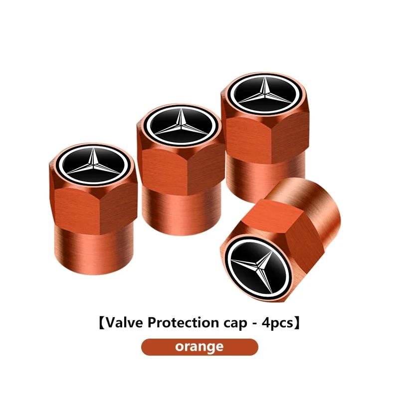 C200 E200 New 2025 For Mercedes Benz 4pcs Car Wheel Tire Valve Tyre Caps Universal Auto Accessories For Mercedes Benz W211 W124