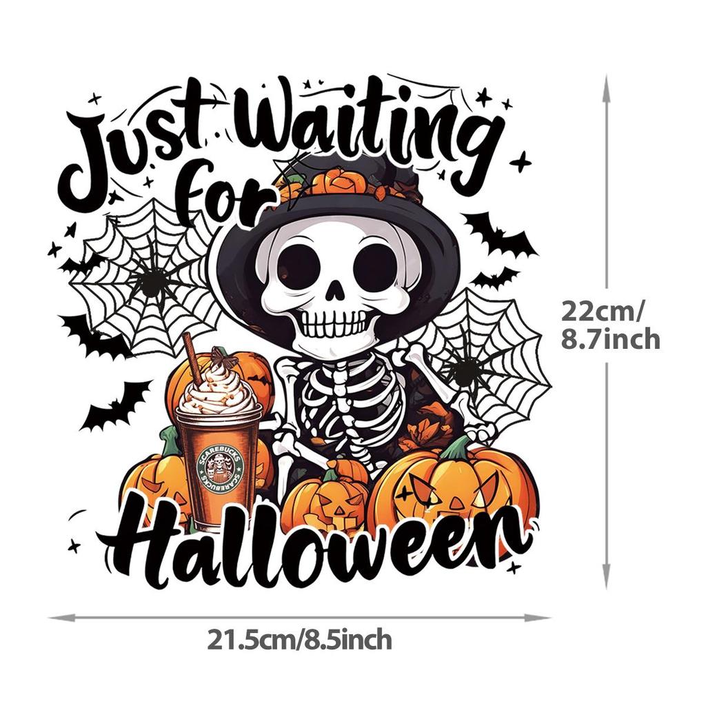 Just Waiting for Halloween Stickers To Be Applied In the Heat Pressing of Clothes, Sweatshirts, Hats, Diy Patch Clothes, T-shirts and Iron Transfer