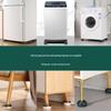 Mobile Base Stand with Wheels for Front Load Washers and Fridges - Adjustable Anti-Vibration Support Pads and Storage Rack