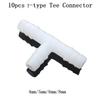 Premium PE Aquarium Adapter Air Pump Hose Connector 10PCS White T Connector Resistant to High Temperatures 4~8mm Diameter