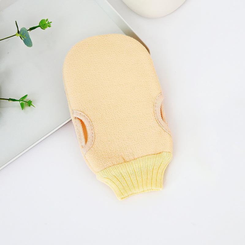 

1 шт., ванна для пилинга, отшелушивающий скраб для очистки тела, рукавица для протирки омертвевшей кожи, перчатки для душа, щетка для тела, полотенце, спа-пена, массаж тела жёлтый