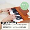 Electronic Piano, Kids' Mini Piano, Wooden Toy Piano, 25-Key Digital Piano with Music Stand, Mini Size, Battery-Operated, Requires AA Batteries, Noise