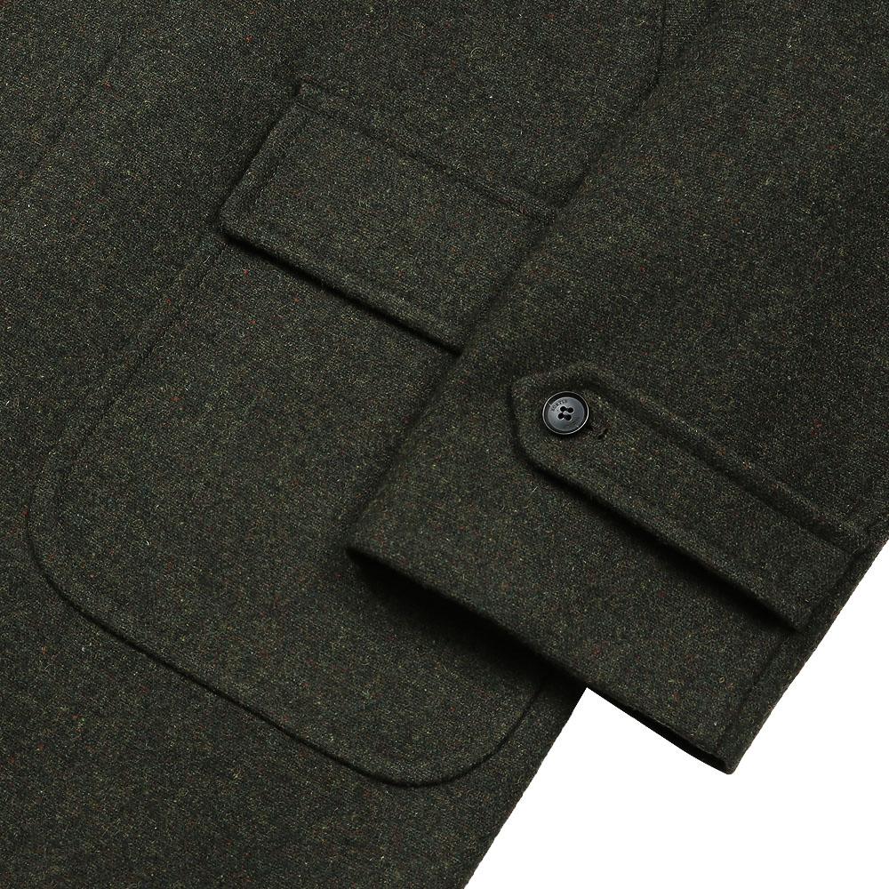 Sortie Bonheur Wool Balmacaan Coat (Khaki)