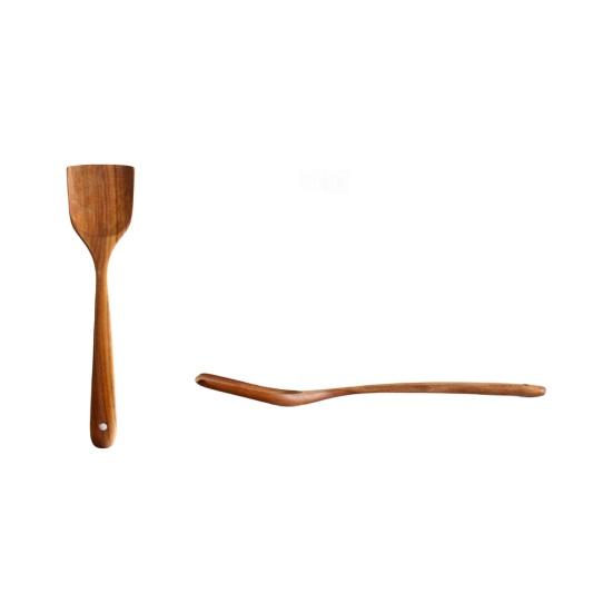 Wooden Cooking Utensils Cooking Spatulas Soup Ladles And Rice Spoons Nonstick Kitchen Tools for Comfortable Grip And Easy Cleaning
